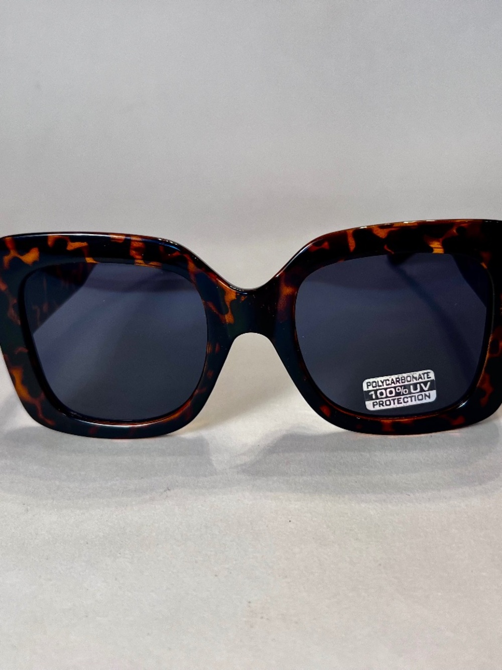 Garbo Oversized Square Sunglasses – Tortoise Frame Grey Lens Old Hollywood Glam